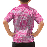 Tahitian Tiare Flower Hawaiian Shirt Pink Polynesian Pattern LT9 - Polynesian Pride