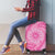 Tahitian Tiare Flower Luggage Cover Pink Polynesian Pattern