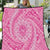 Tahitian Tiare Flower Quilt Pink Polynesian Pattern