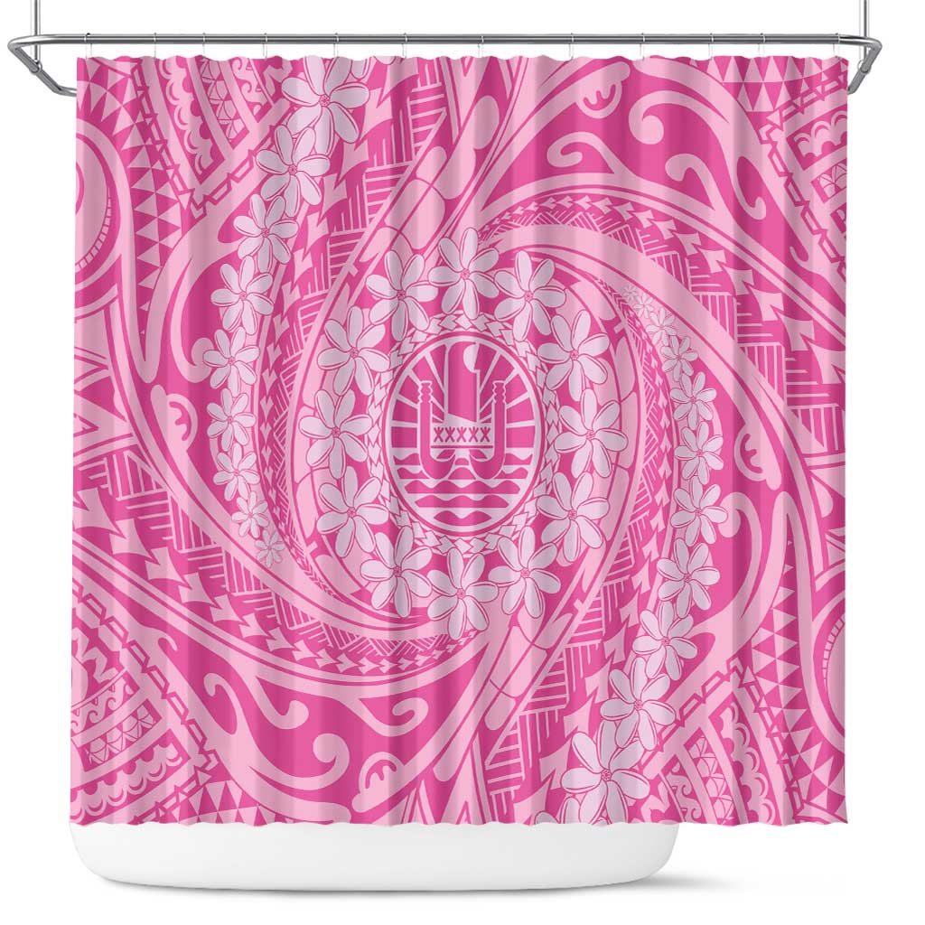 Tahitian Tiare Flower Shower Curtain Pink Polynesian Pattern LT9 Pink - Polynesian Pride