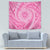 Tahitian Tiare Flower Tapestry Pink Polynesian Pattern