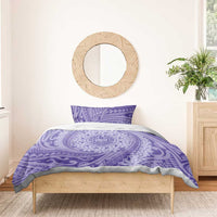 Tahitian Tiare Flower Bedding Set Violet Polynesian Pattern LT9 - Polynesian Pride