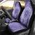 Tahitian Tiare Flower Car Seat Cover Violet Polynesian Pattern