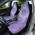 Tahitian Tiare Flower Car Seat Cover Violet Polynesian Pattern