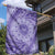 Tahitian Tiare Flower Garden Flag Violet Polynesian Pattern