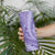 Tahitian Tiare Flower Skinny Tumbler Violet Polynesian Pattern