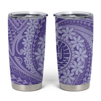Tahitian Tiare Flower Tumbler Cup Violet Polynesian Pattern LT9 Violet - Polynesian Pride