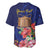 Personalised Tokelau Tropical Hibiscus Baseball Jersey With Polynesian Plumeria Tattoo