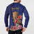 Personalised Tokelau Tropical Hibiscus Button Sweatshirt With Polynesian Plumeria Tattoo