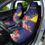 Personalised Tokelau Tropical Hibiscus Car Seat Cover With Polynesian Plumeria Tattoo