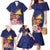 Personalised Tokelau Tropical Hibiscus Family Matching Mermaid Dress and Hawaiian Shirt With Polynesian Plumeria Tattoo