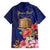 Personalised Tokelau Tropical Hibiscus Family Matching Off Shoulder Maxi Dress and Hawaiian Shirt With Polynesian Plumeria Tattoo