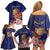 Personalised Tokelau Tropical Hibiscus Family Matching Off Shoulder Short Dress and Hawaiian Shirt With Polynesian Plumeria Tattoo