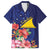 Personalised Tokelau Tropical Hibiscus Family Matching Summer Maxi Dress and Hawaiian Shirt With Polynesian Plumeria Tattoo