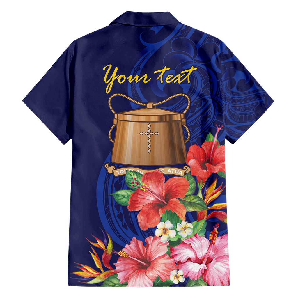 Personalised Tokelau Tropical Hibiscus Hawaiian Shirt With Polynesian Plumeria Tattoo LT9 - Polynesian Pride