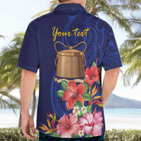 Personalised Tokelau Tropical Hibiscus Hawaiian Shirt With Polynesian Plumeria Tattoo LT9 - Polynesian Pride