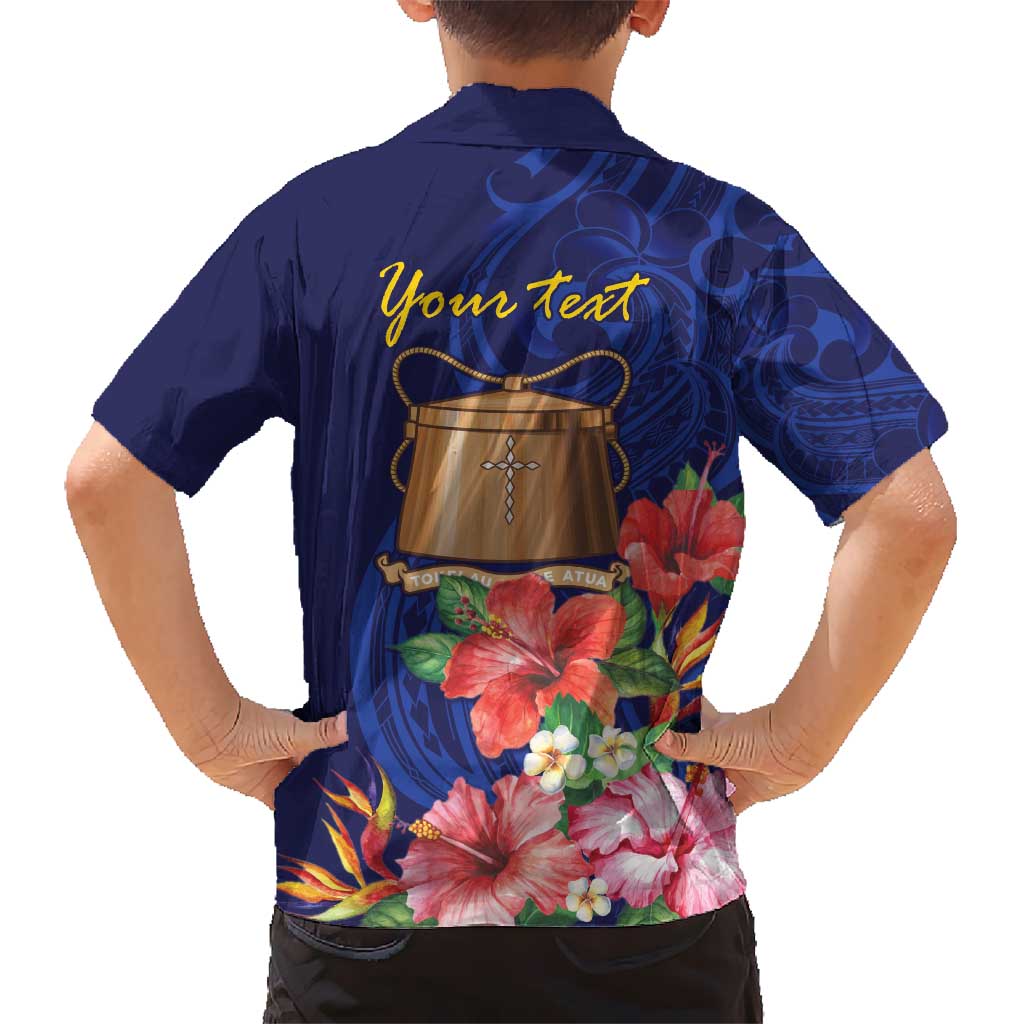Personalised Tokelau Tropical Hibiscus Hawaiian Shirt With Polynesian Plumeria Tattoo LT9 - Polynesian Pride