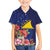 Personalised Tokelau Tropical Hibiscus Kid Hawaiian Shirt With Polynesian Plumeria Tattoo