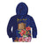 Personalised Tokelau Tropical Hibiscus Kid Hoodie With Polynesian Plumeria Tattoo