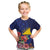 Personalised Tokelau Tropical Hibiscus Kid T Shirt With Polynesian Plumeria Tattoo