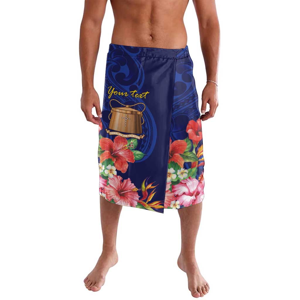 Personalised Tokelau Tropical Hibiscus Lavalava With Polynesian Plumeria Tattoo