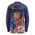 Personalised Tokelau Tropical Hibiscus Long Sleeve Shirt With Polynesian Plumeria Tattoo