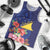 Personalised Tokelau Tropical Hibiscus Men Tank Top With Polynesian Plumeria Tattoo