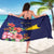 Personalised Tokelau Tropical Hibiscus Sarong With Polynesian Plumeria Tattoo