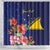 Personalised Tokelau Tropical Hibiscus Shower Curtain With Polynesian Plumeria Tattoo