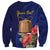 Personalised Tokelau Tropical Hibiscus Sweatshirt With Polynesian Plumeria Tattoo