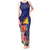 Personalised Tokelau Tropical Hibiscus Tank Maxi Dress With Polynesian Plumeria Tattoo