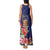 Personalised Tokelau Tropical Hibiscus Tank Maxi Dress With Polynesian Plumeria Tattoo