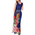 Personalised Tokelau Tropical Hibiscus Tank Maxi Dress With Polynesian Plumeria Tattoo