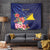 Personalised Tokelau Tropical Hibiscus Tapestry With Polynesian Plumeria Tattoo