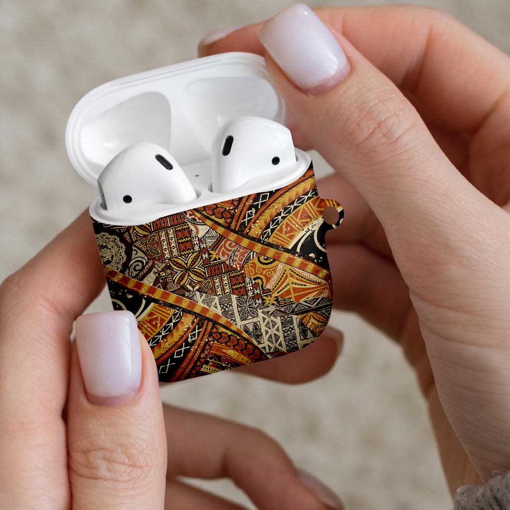 Hawaiian Style Tapa AirPods Case Vintage Seamless Pattern LT9 - Polynesian Pride