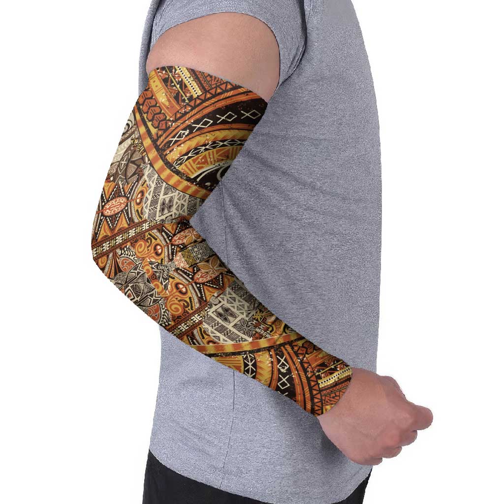 Hawaiian Style Tapa Arm Sleeves Vintage Seamless Pattern LT9 - Polynesian Pride