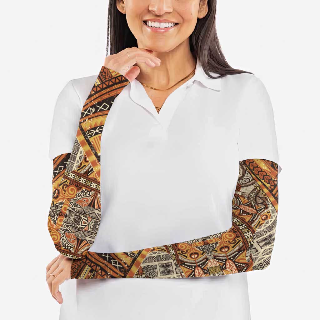 Hawaiian Style Tapa Arm Sleeves Vintage Seamless Pattern LT9 - Polynesian Pride