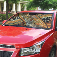 Hawaiian Style Tapa Auto Sun Shade Vintage Seamless Pattern LT9 - Polynesian Pride