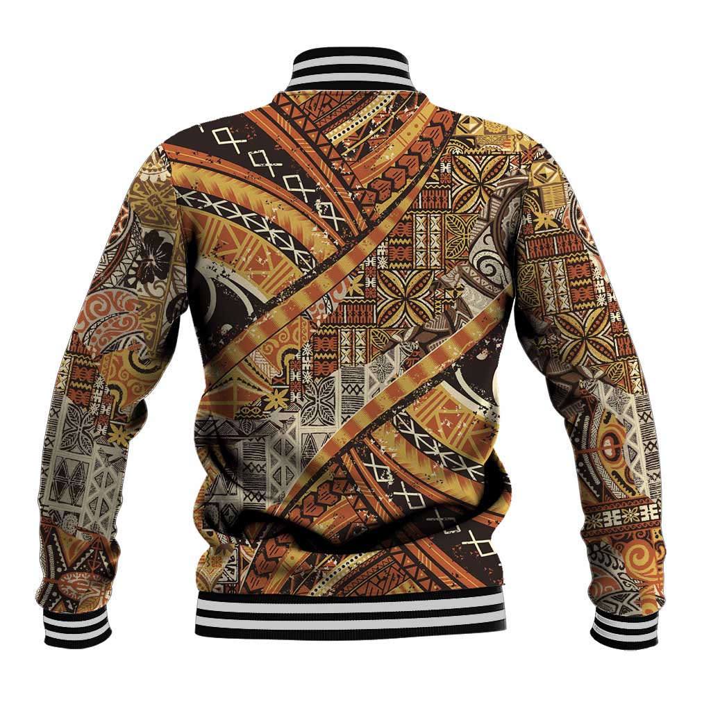 Hawaiian Style Tapa Baseball Jacket Vintage Seamless Pattern LT9 - Polynesian Pride