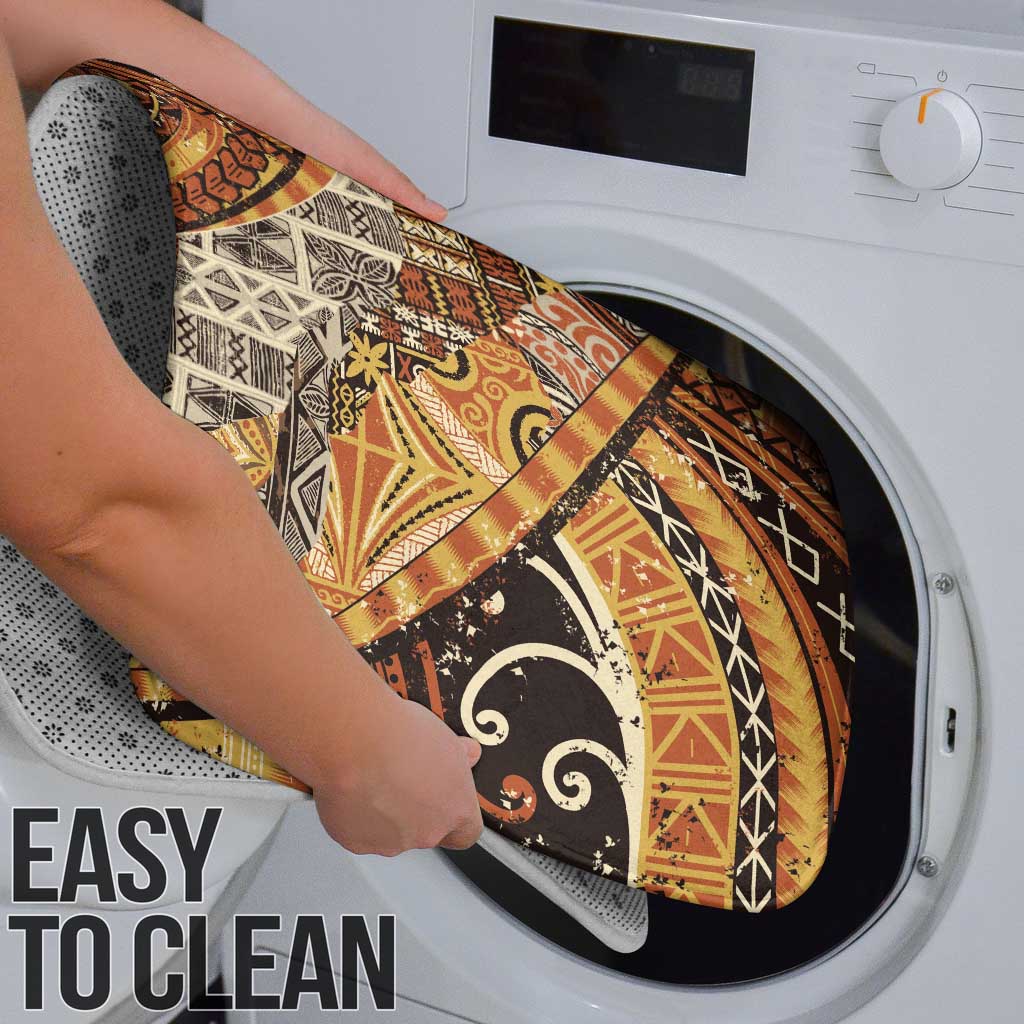 Hawaiian Style Tapa Bathroom Set Vintage Seamless Pattern LT9 - Polynesian Pride