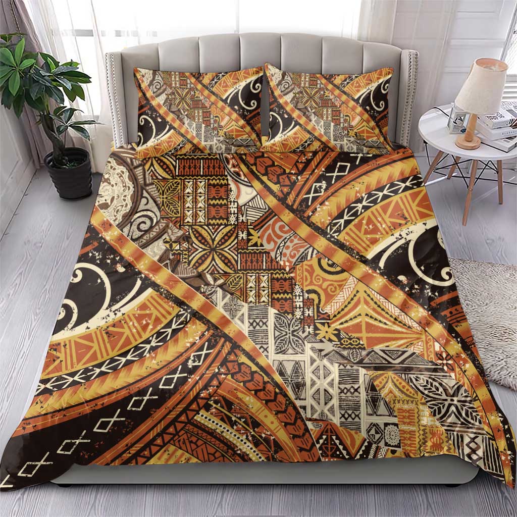 Hawaiian Style Tapa Bedding Set Vintage Seamless Pattern LT9 - Polynesian Pride