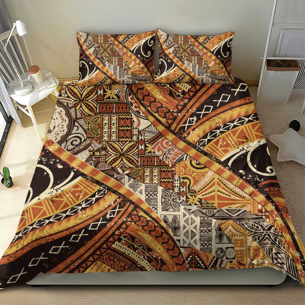 Hawaiian Style Tapa Bedding Set Vintage Seamless Pattern LT9 - Polynesian Pride