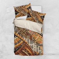 Hawaiian Style Tapa Bedding Set Vintage Seamless Pattern LT9 US Twin 172cm x 218cm Red - Polynesian Pride