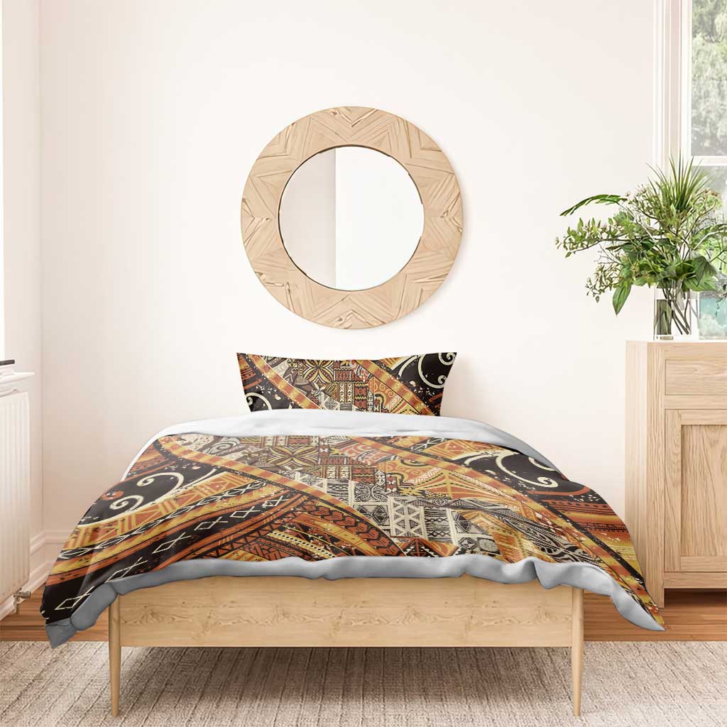 Hawaiian Style Tapa Bedding Set Vintage Seamless Pattern LT9 - Polynesian Pride