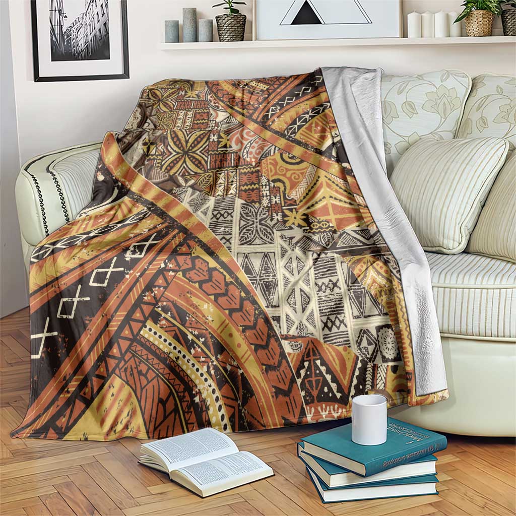 Hawaiian Style Tapa Blanket Vintage Seamless Pattern LT9 Red - Polynesian Pride