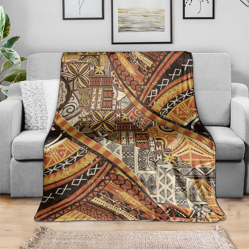 Hawaiian Style Tapa Blanket Vintage Seamless Pattern LT9 - Polynesian Pride
