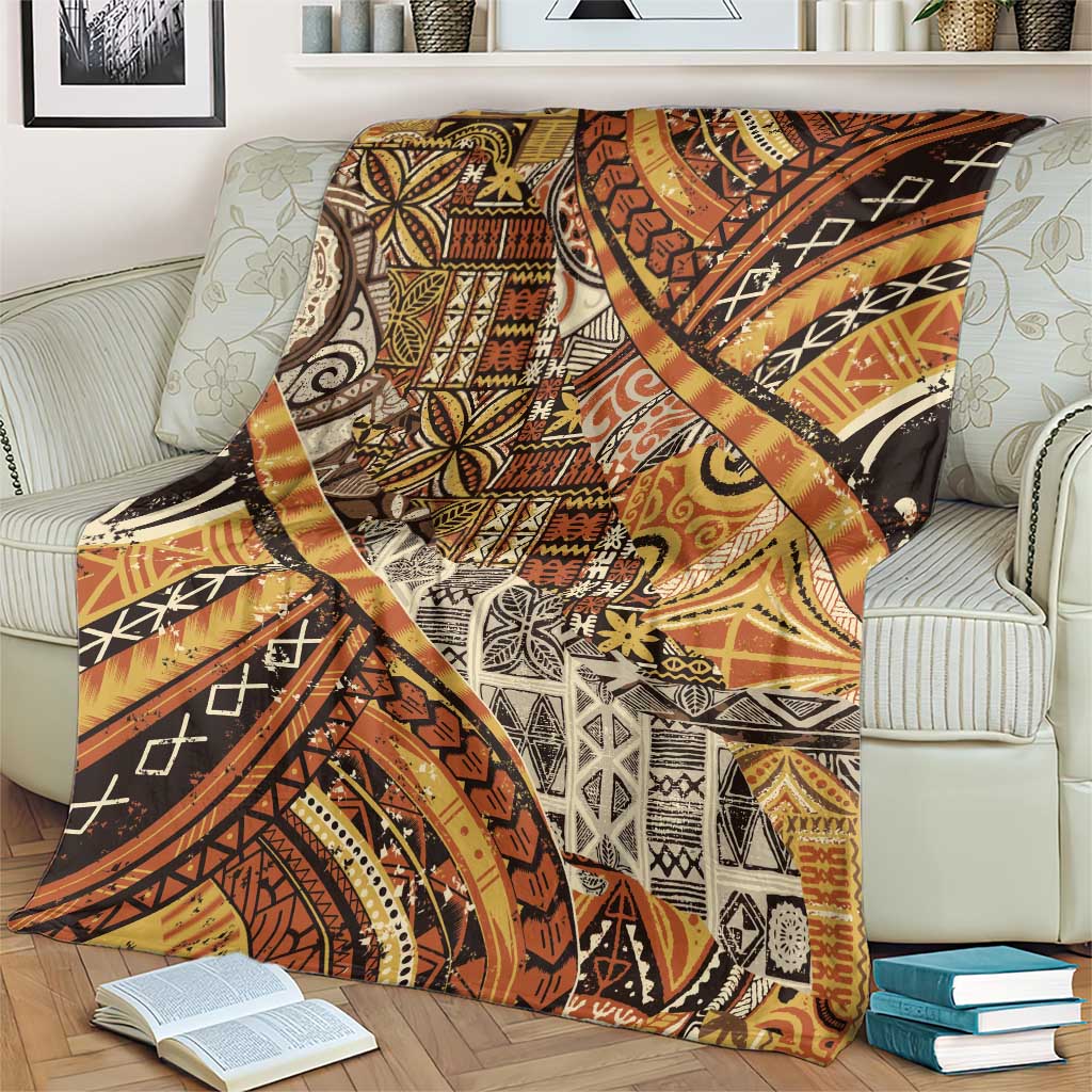 Hawaiian Style Tapa Blanket Vintage Seamless Pattern LT9 - Polynesian Pride