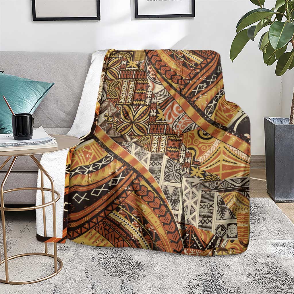 Hawaiian Style Tapa Blanket Vintage Seamless Pattern LT9 - Polynesian Pride