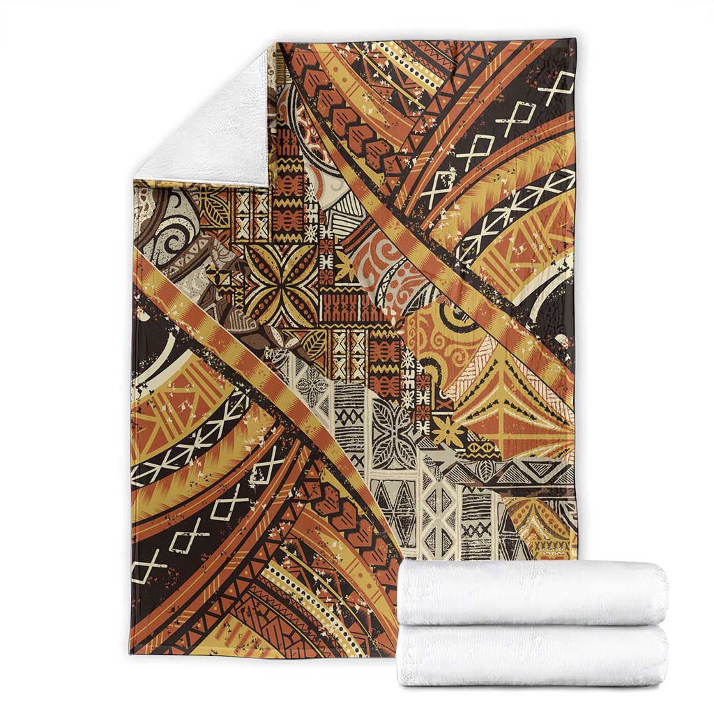 Hawaiian Style Tapa Blanket Vintage Seamless Pattern LT9 - Polynesian Pride