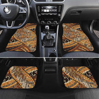 Hawaiian Style Tapa Car Mats Vintage Seamless Pattern LT9 Set 4pcs Red - Polynesian Pride